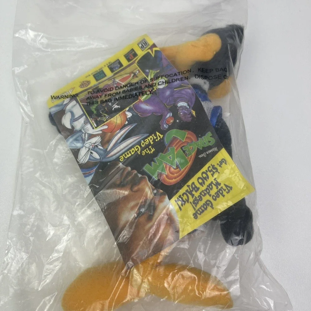 Vintage 1996 Space Jam Daffy Duck Plush Toy McDonalds‎ Looney Tunes